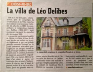 Villa du Châtelet Choisy au Bac Compiégne Léo Delibes Maison d'hôtes chambres d'hôtes